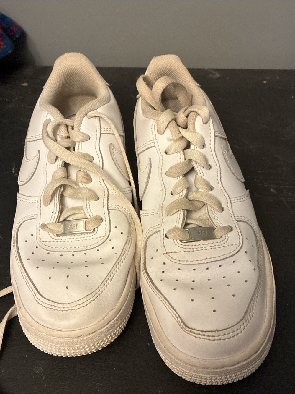 Nike Kids White/Tan Sneakers